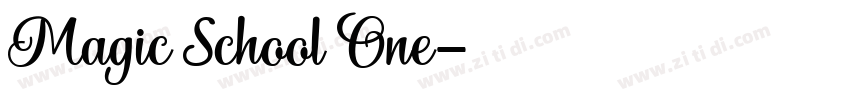 Magic School One字体转换